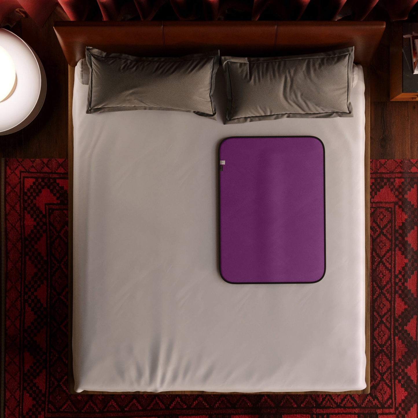 Liberator Fascinator Throw Moister-Proof Sensual Blanket Mini Size Aubergine Throws