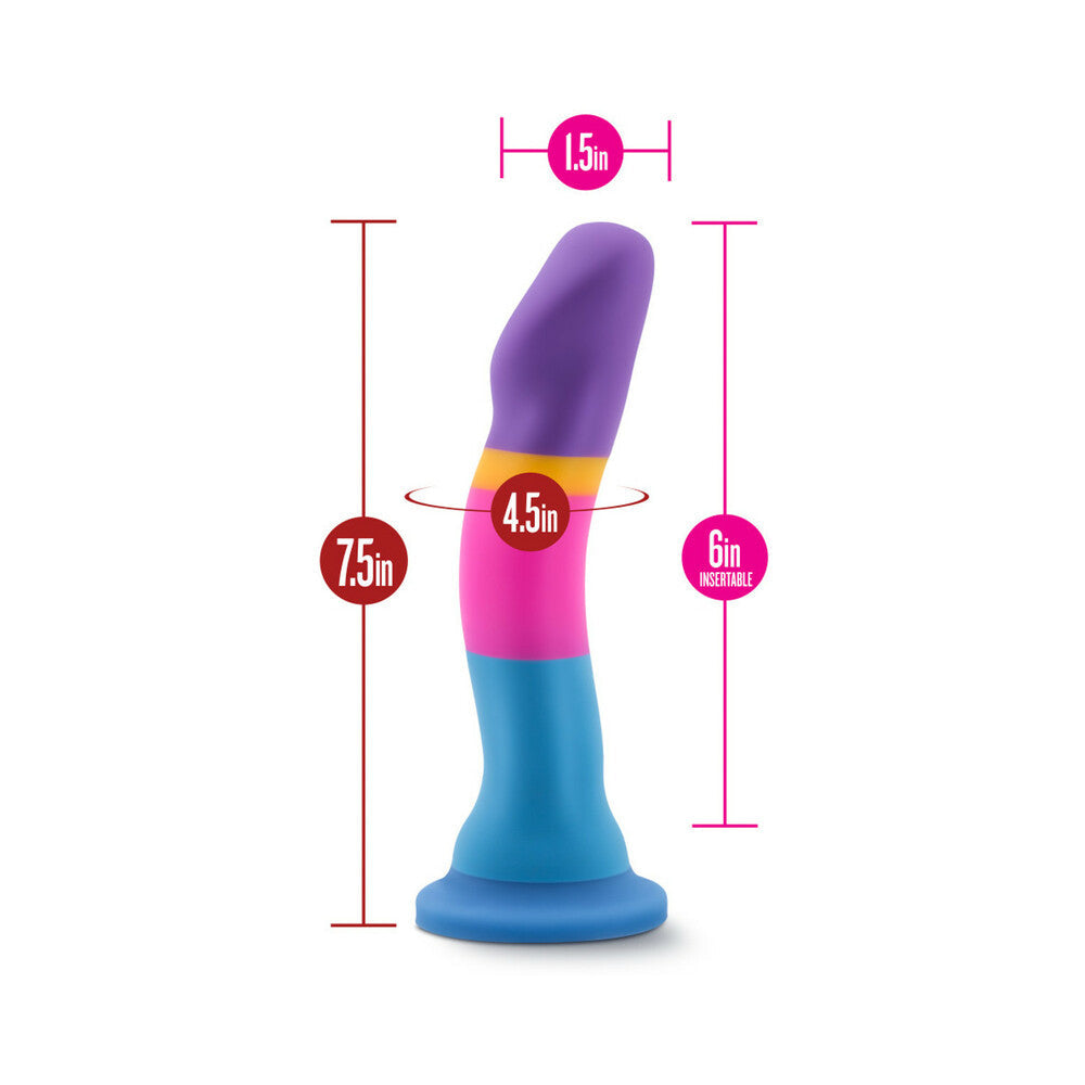 Avant D1 Hot 'n' Cool Silicone Suction Cup Dildo showcasing its design as a non-phallic dildo with suction cup. Available at SugarX in Sex Toys in the Dildo collection.