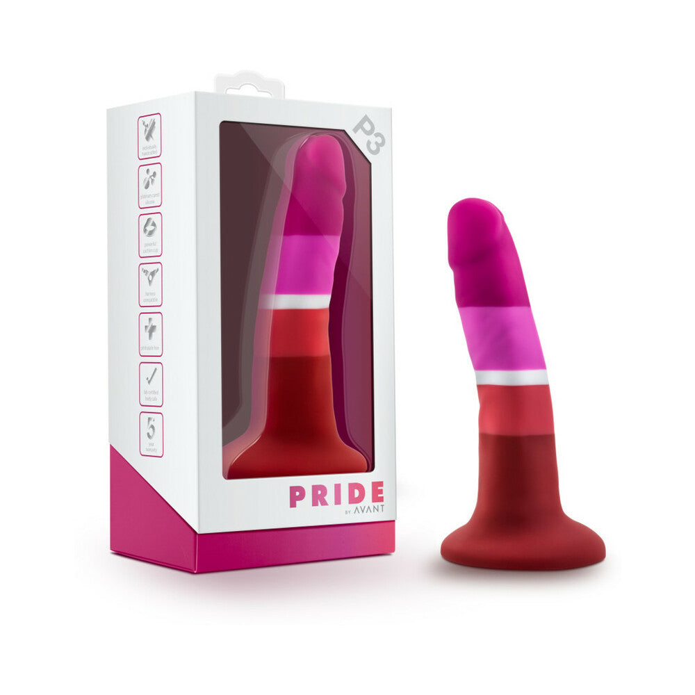 Avant Pride P3 in Beauty showcasing its design as a non-realistic non-phallic dildo. Available at SugarX in Sex Toys in the Dildo collection.