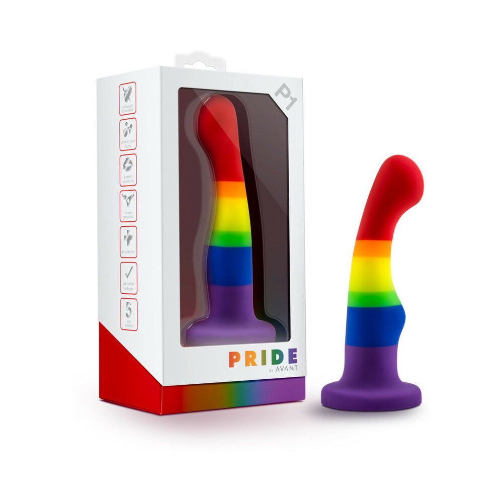 Avant Pride P1 - Freedom showcasing its design as a non-realistic non-phallic dildo. Available at SugarX in Sex Toys in the Dildo collection.
