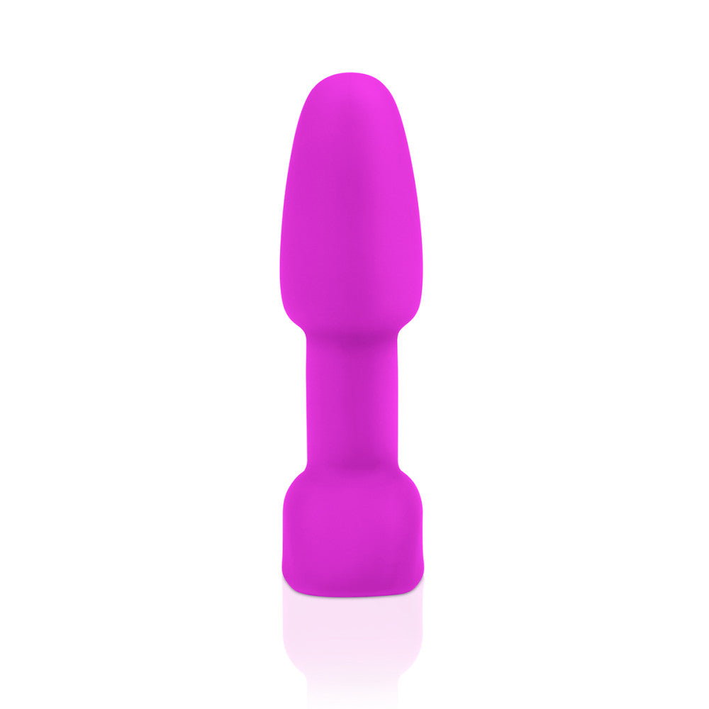 B-Vibe Rimming Petite Plug - Fuchsia on white background. Available at SugarX in Sex Toys in the Butt Plug collection.