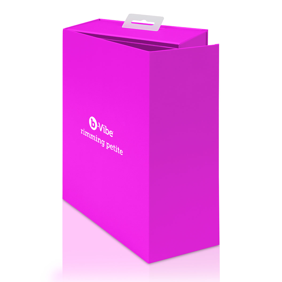 B-Vibe Rimming Petite Plug - Fuchsia on white background. Available at SugarX in Sex Toys in the Butt Plug collection.