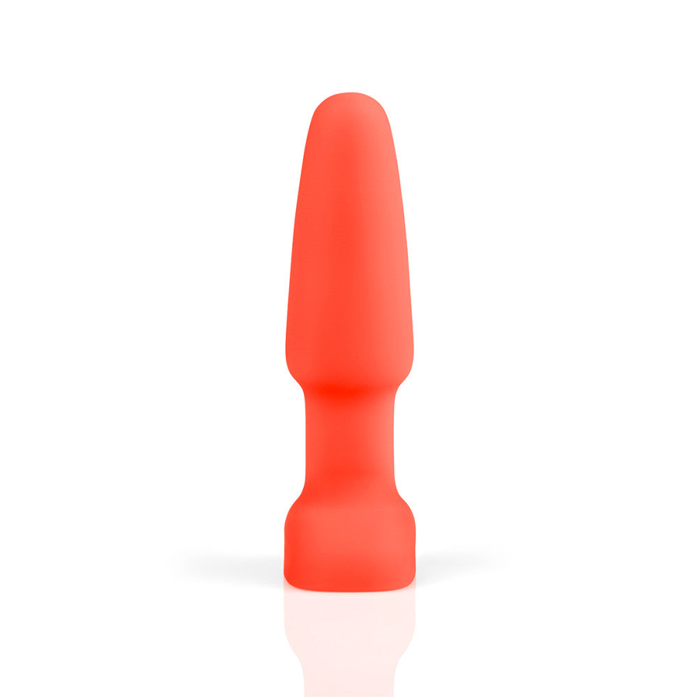 B-Vibe Rimming Plug 2 - Orange on white background. Available at SugarX in Sex Toys in the Butt Plug collection.