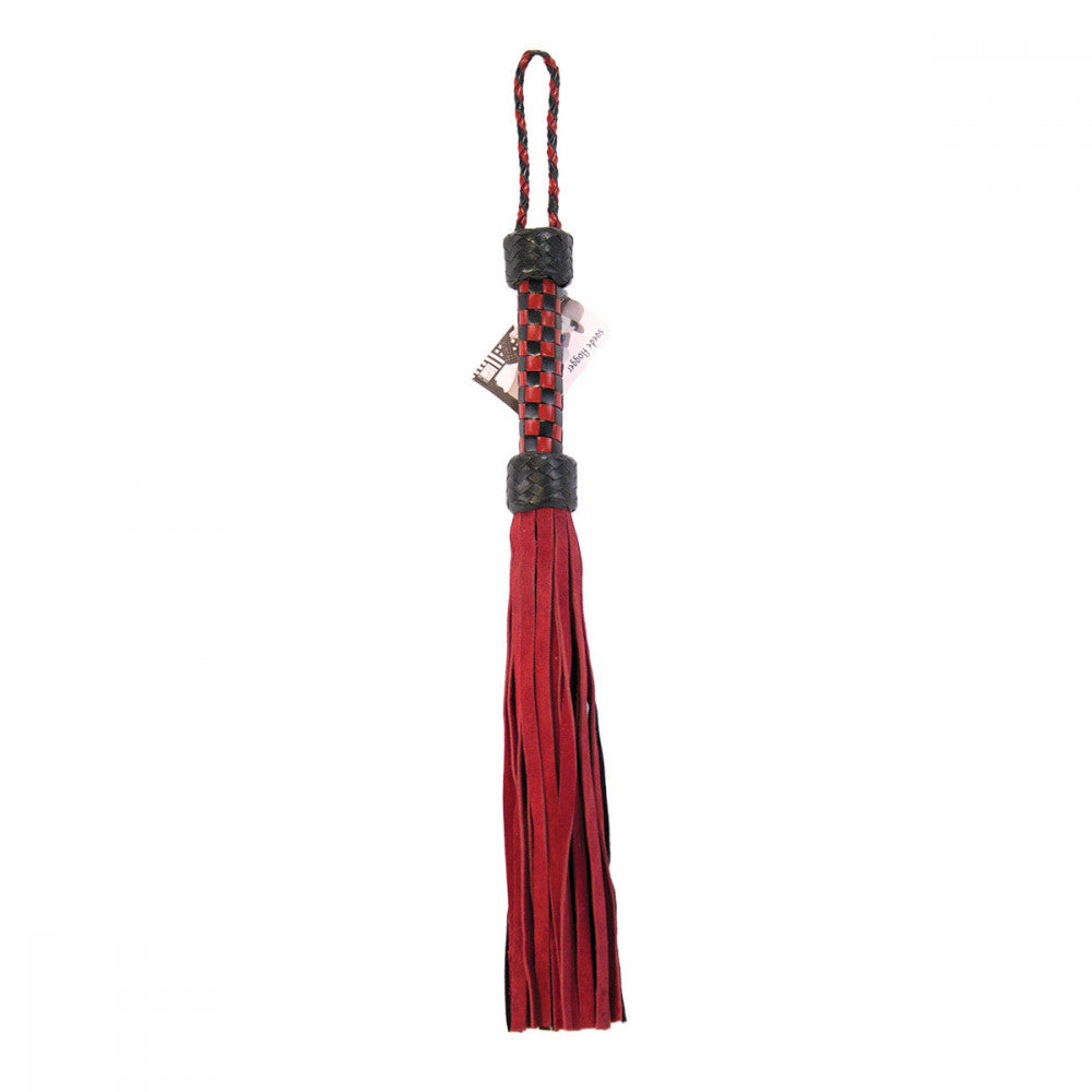 Short Suede Flogger - Red/Black