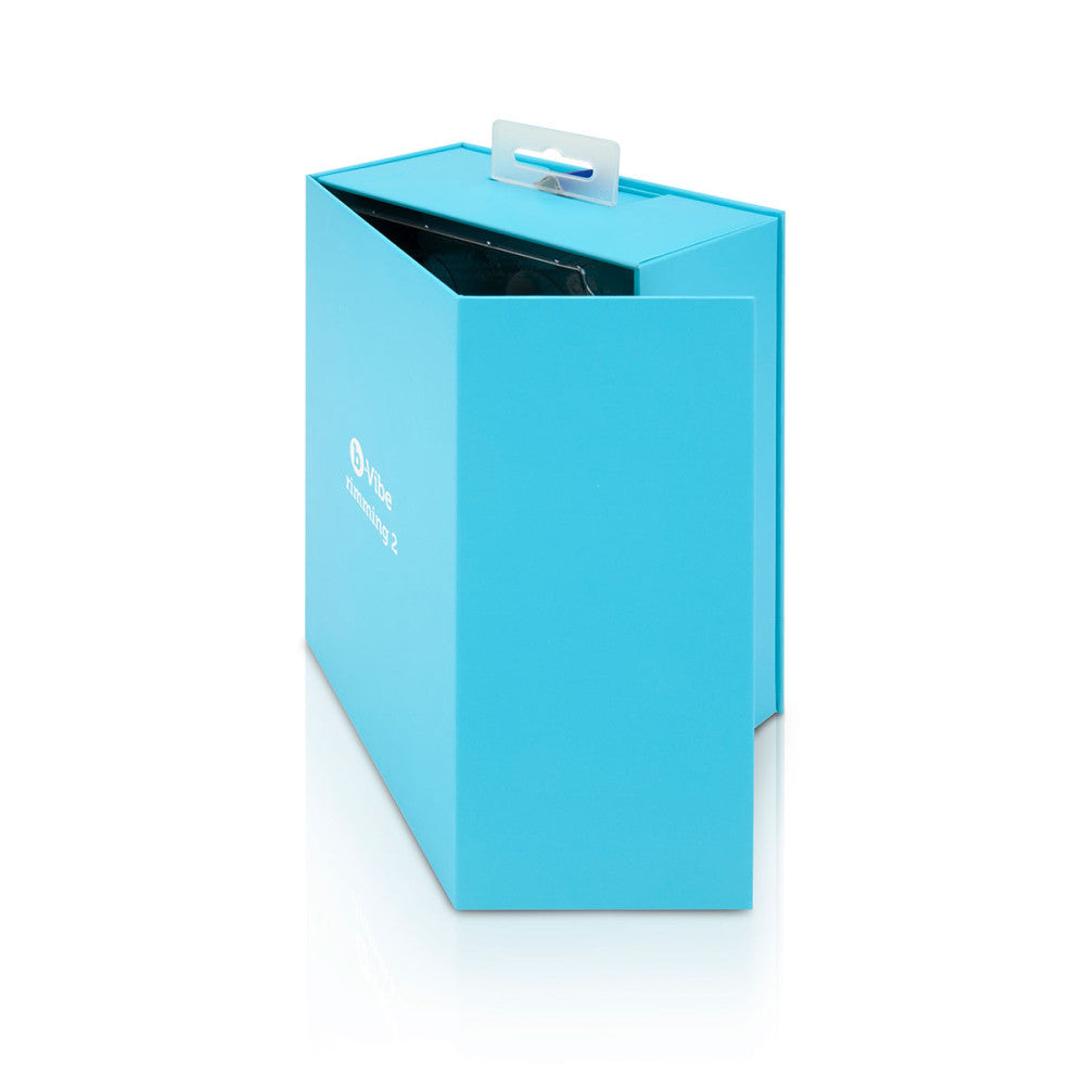 B-Vibe Rimming Plug 2 - Teal on white background. Available at SugarX in Sex Toys in the Butt Plug collection.