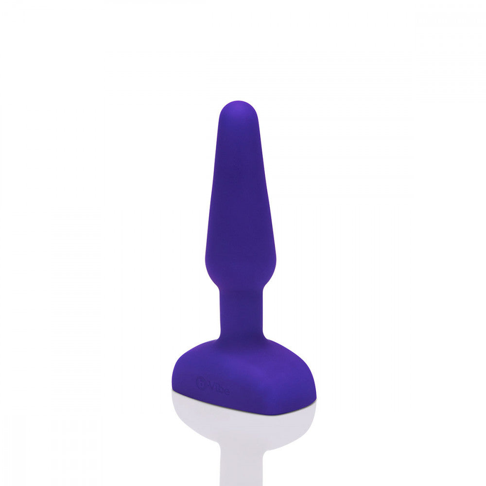 B-Vibe Trio Plug - Purple on white background. Available at SugarX in Sex Toys in the Butt Plug collection.