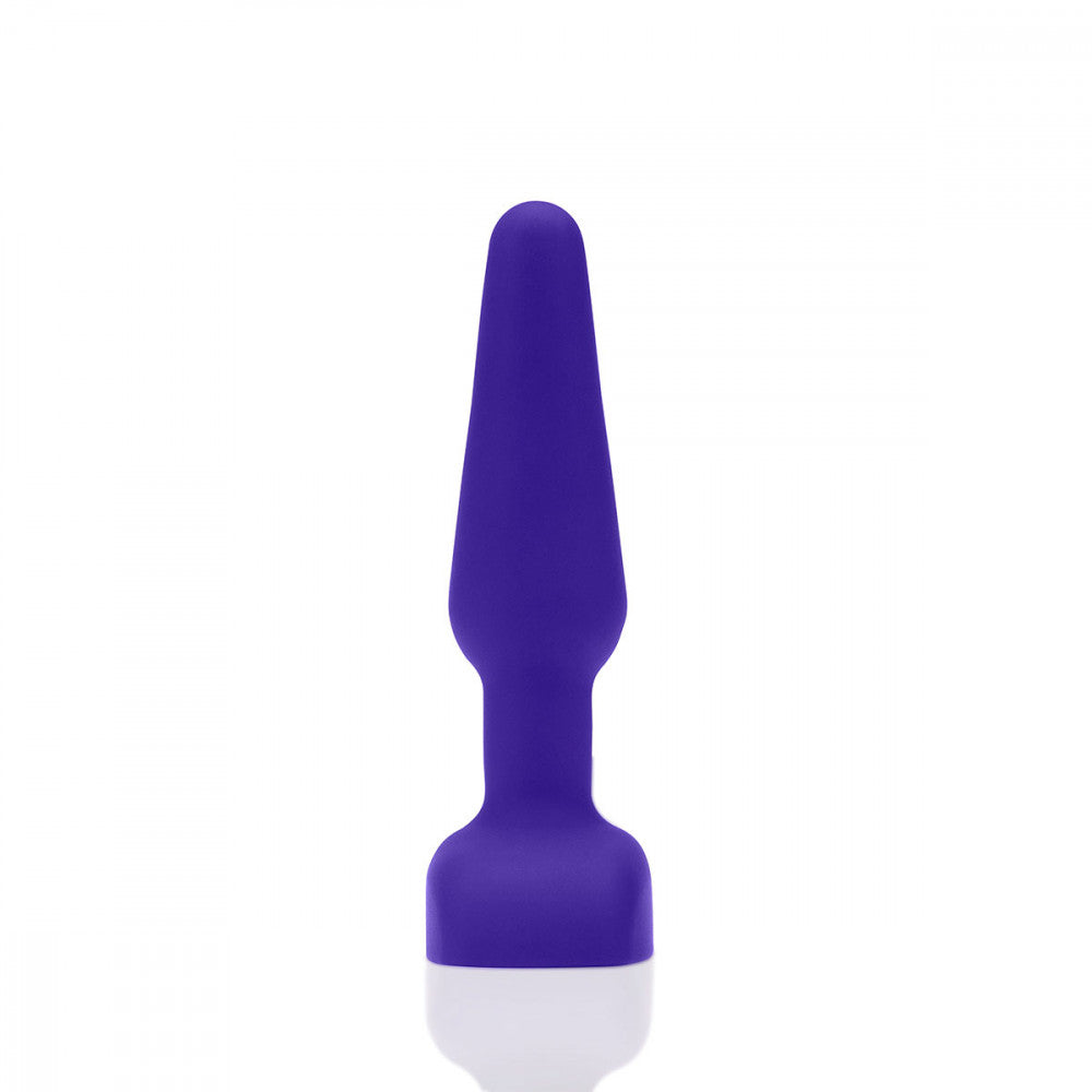 B-Vibe Trio Plug - Purple on white background. Available at SugarX in Sex Toys in the Butt Plug collection.