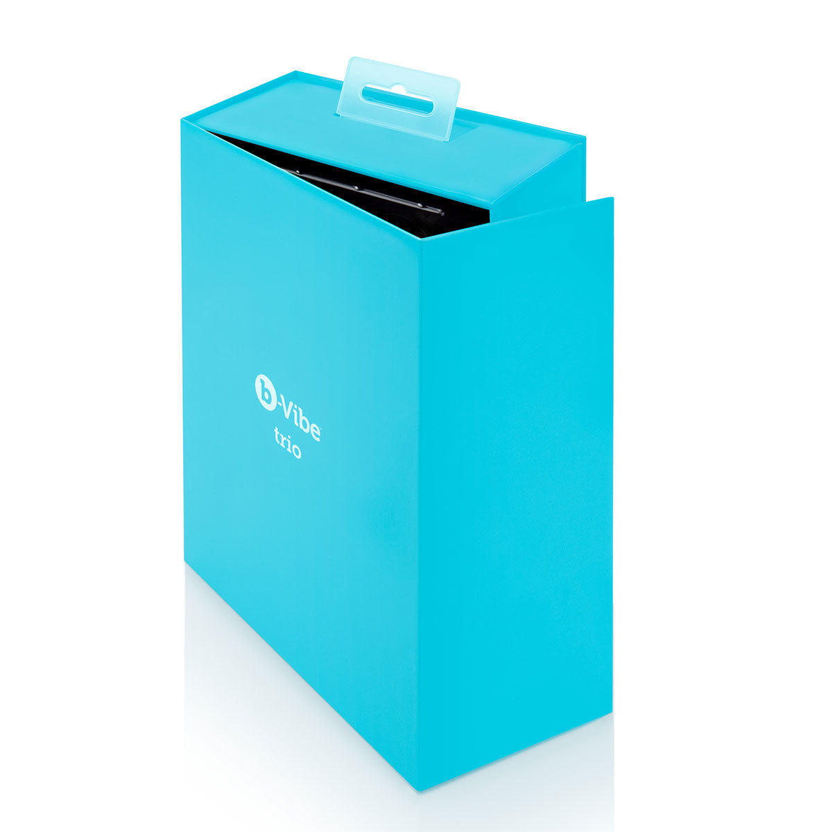 B-Vibe Trio Plug - Black on white background. Available at SugarX in Sex Toys in the Butt Plug collection.