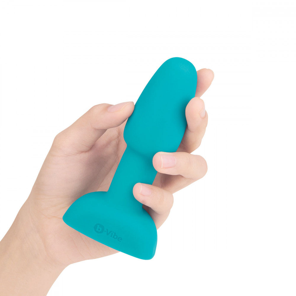 B-Vibe Rimming Petite Plug - Teal on white background. Available at SugarX in Sex Toys in the Butt Plug collection.