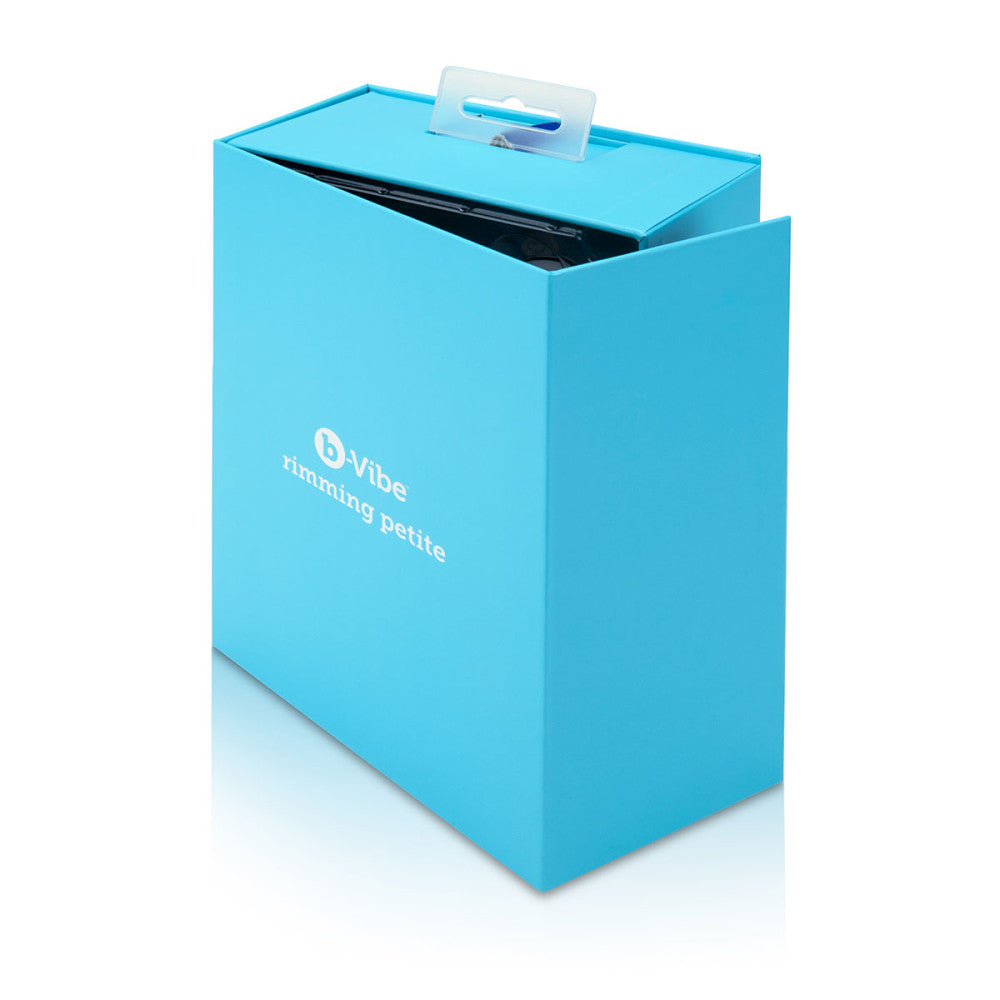 B-Vibe Rimming Petite Plug - Teal on white background. Available at SugarX in Sex Toys in the Butt Plug collection.