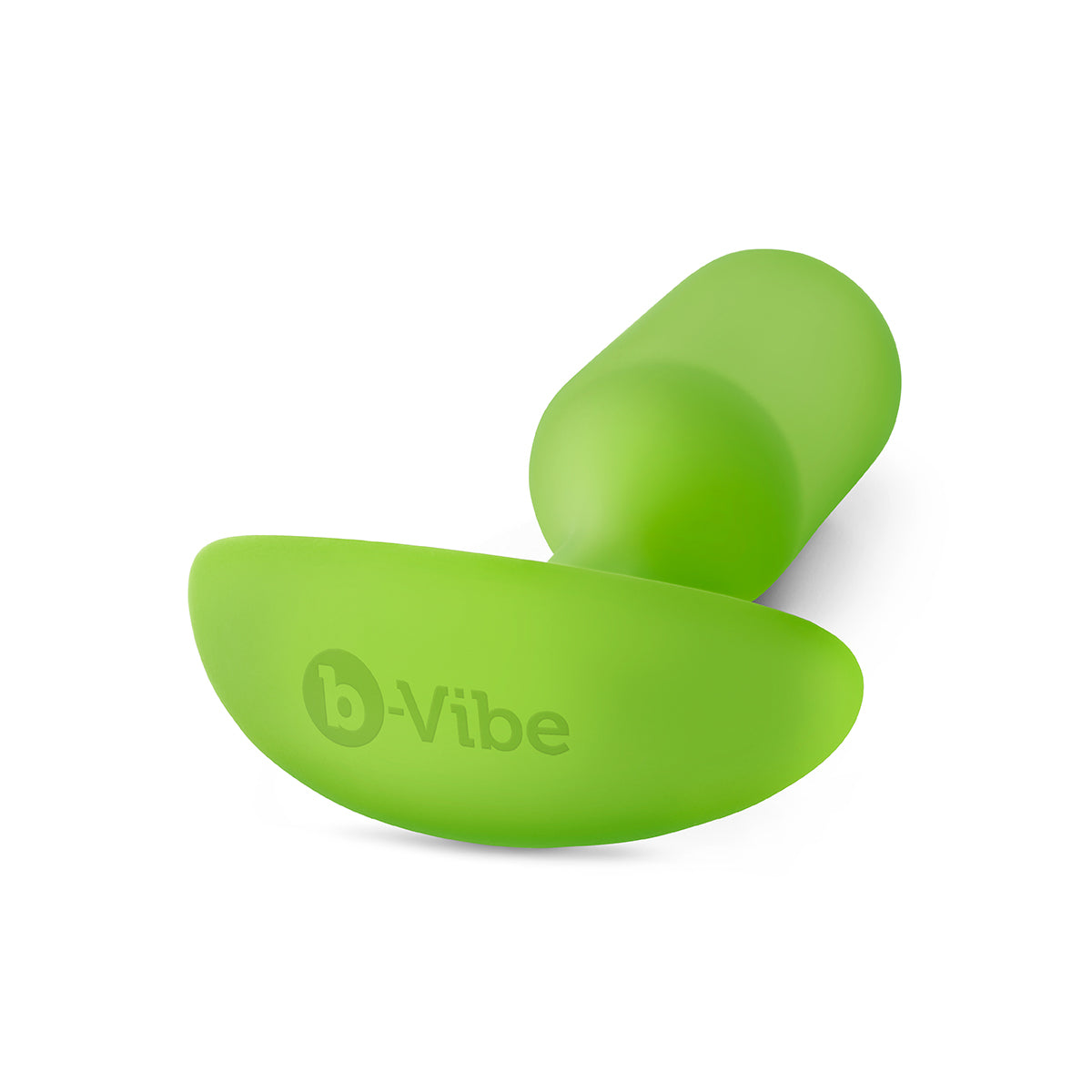 B-Vibe Snug Plug 3 - Lime on white background. Available at SugarX in Sex Toys in the Butt Plug collection.