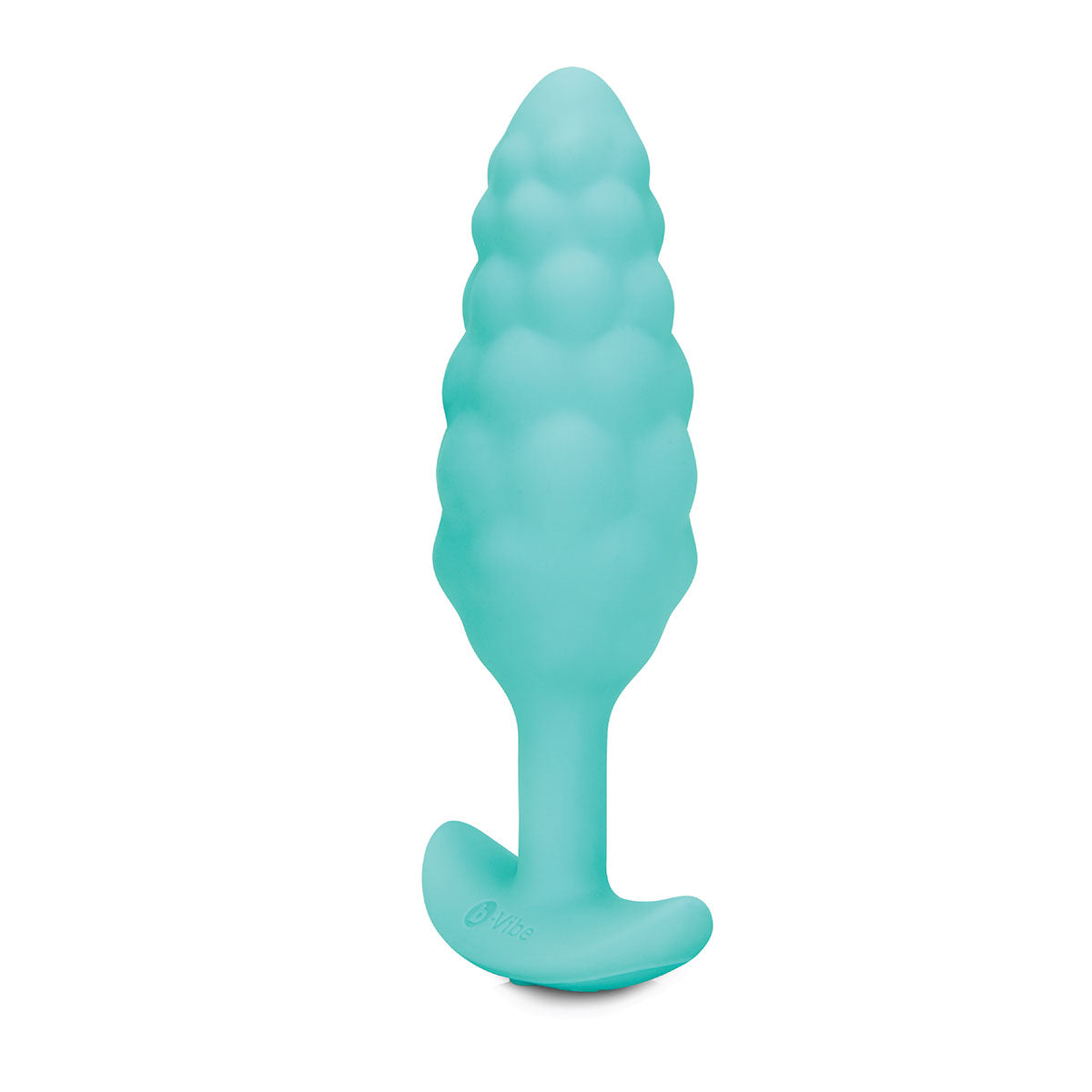 B-Vibe Bump Texture Plug Mint - Small on white background. Available at SugarX in Sex Toys in the Butt Plug collection.