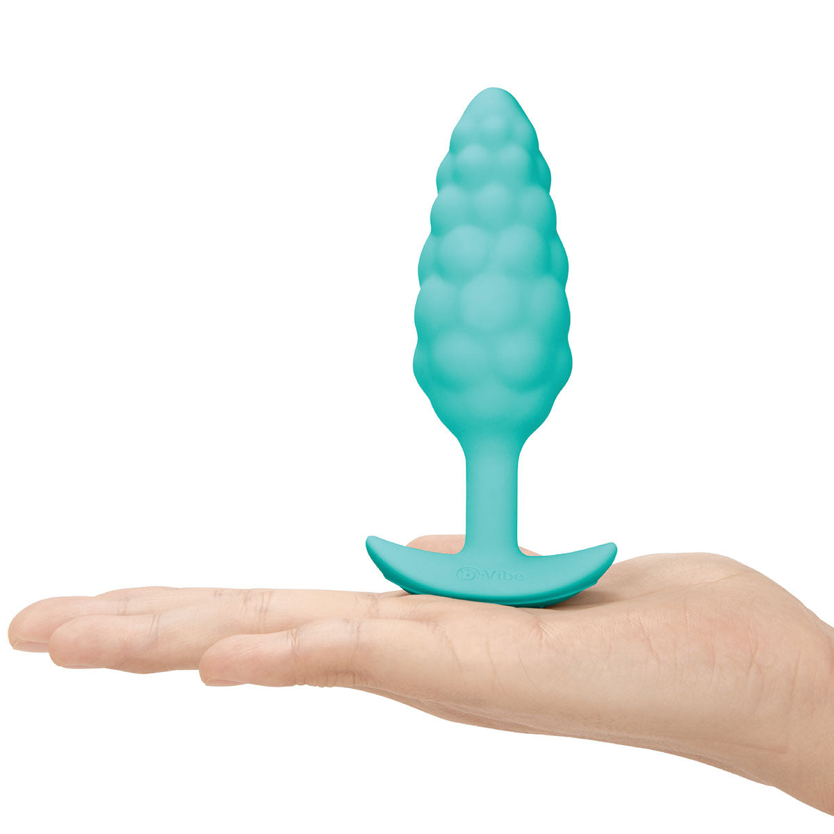 B-Vibe Bump Texture Plug Mint - Small on white background. Available at SugarX in Sex Toys in the Butt Plug collection.
