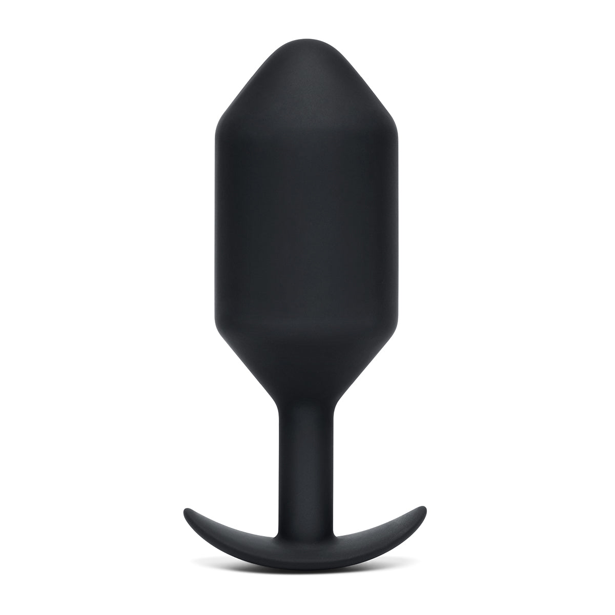 B-Vibe Snug Plug 7 - Black on white background. Available at SugarX in Sex Toys in the Butt Plug collection.