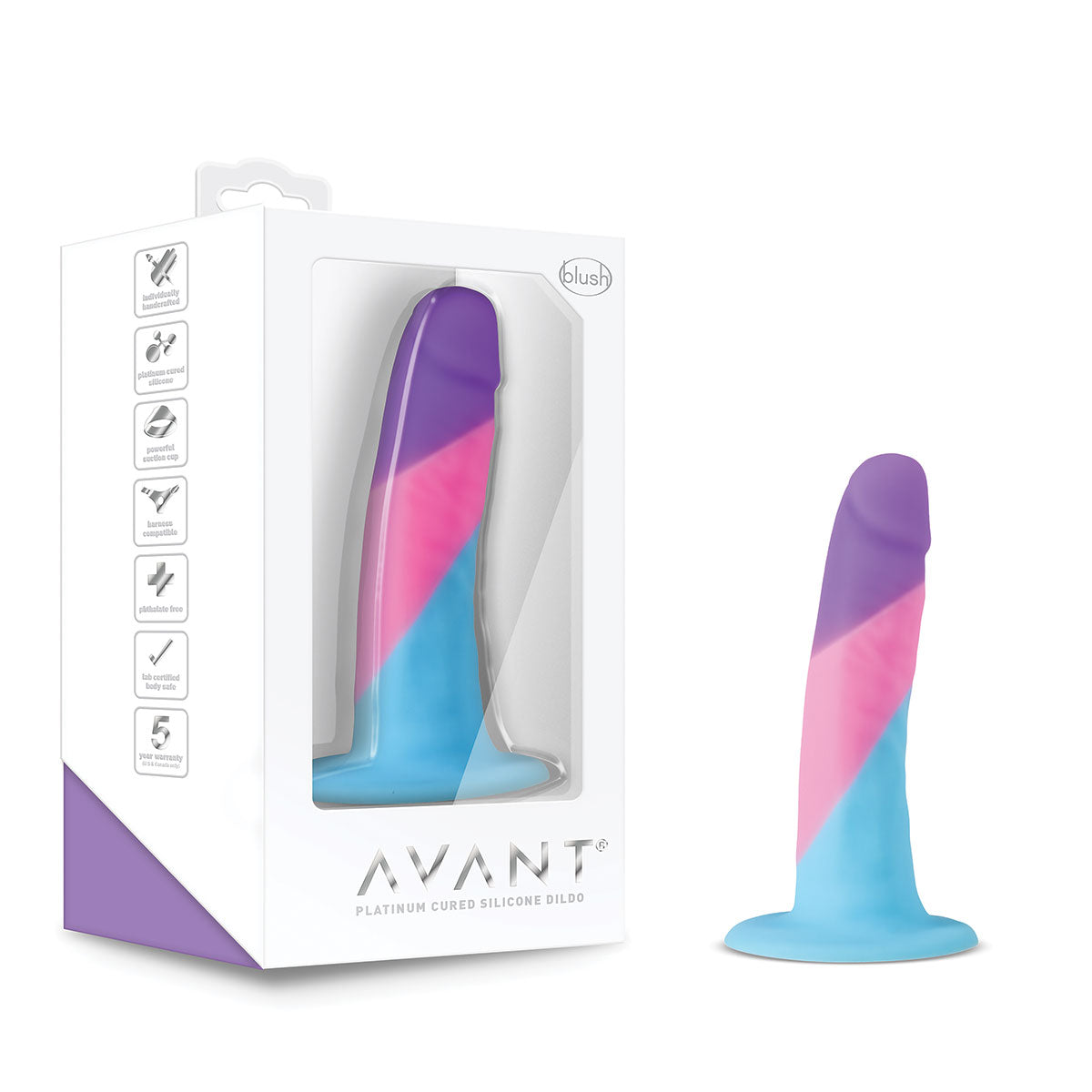 Avant D15 Vision of Love Dil showcasing its design as a non-phallic dildo with suction cup. Available at SugarX in Sex Toys in the Dildo collection.