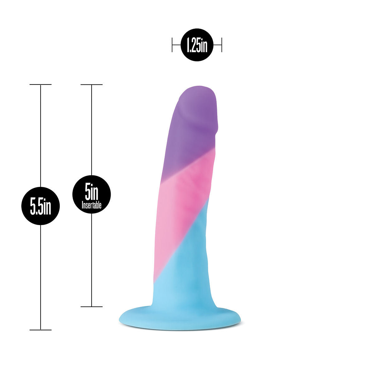 Avant D15 Vision of Love Dil showcasing its design as a non-phallic dildo with suction cup. Available at SugarX in Sex Toys in the Dildo collection.