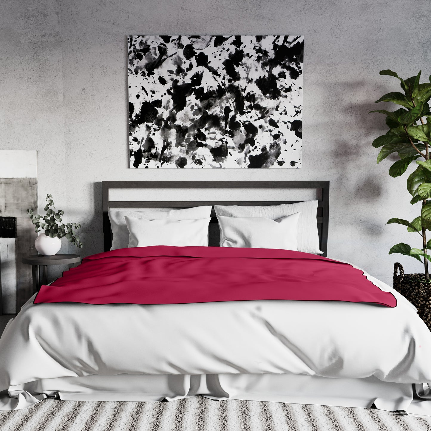 Liberator Fascinator Throw Moister-Proof Sensual Blanket Regular Size Merlot Throws