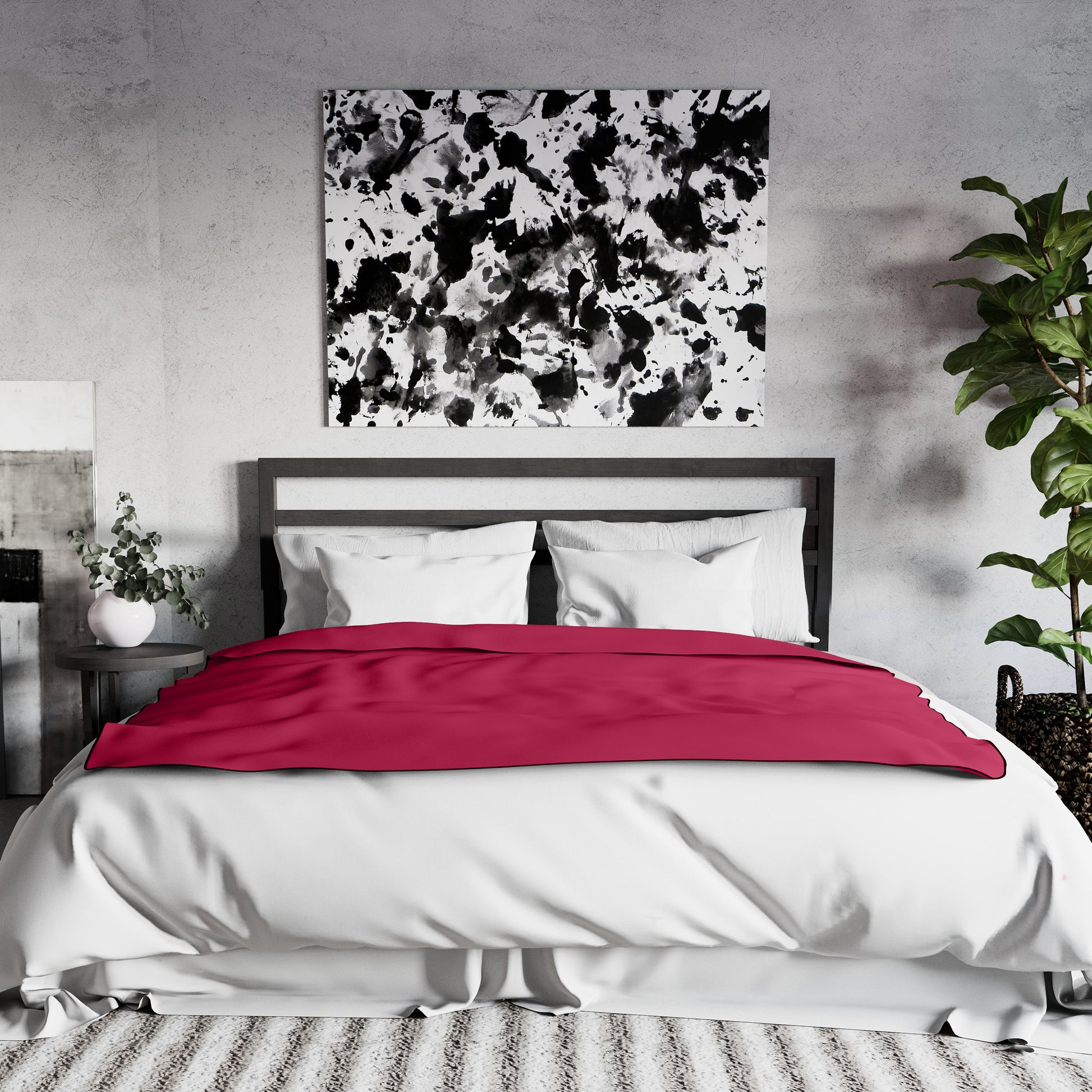 Liberator Fascinator Throw Moister-Proof Sensual Blanket Regular Size Merlot Throws