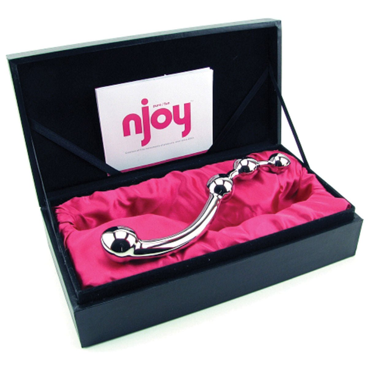 njoy Fun Wand luxury g-spot dildo in it's storage case at SugarX.