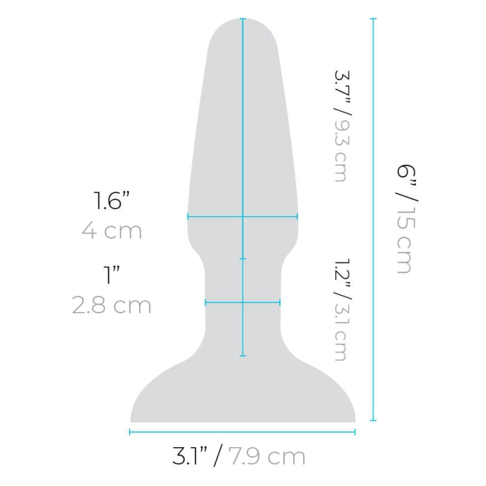 B-Vibe Rimming Plug 2 - Orange on white background. Available at SugarX in Sex Toys in the Butt Plug collection.