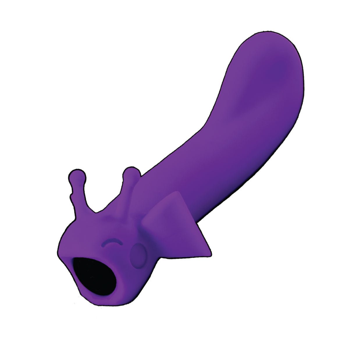 Shimmer gender-inclusive vibrator in Midnight color on a white background, available at SugarX. Ideal for G-spot and prostate stimulation.