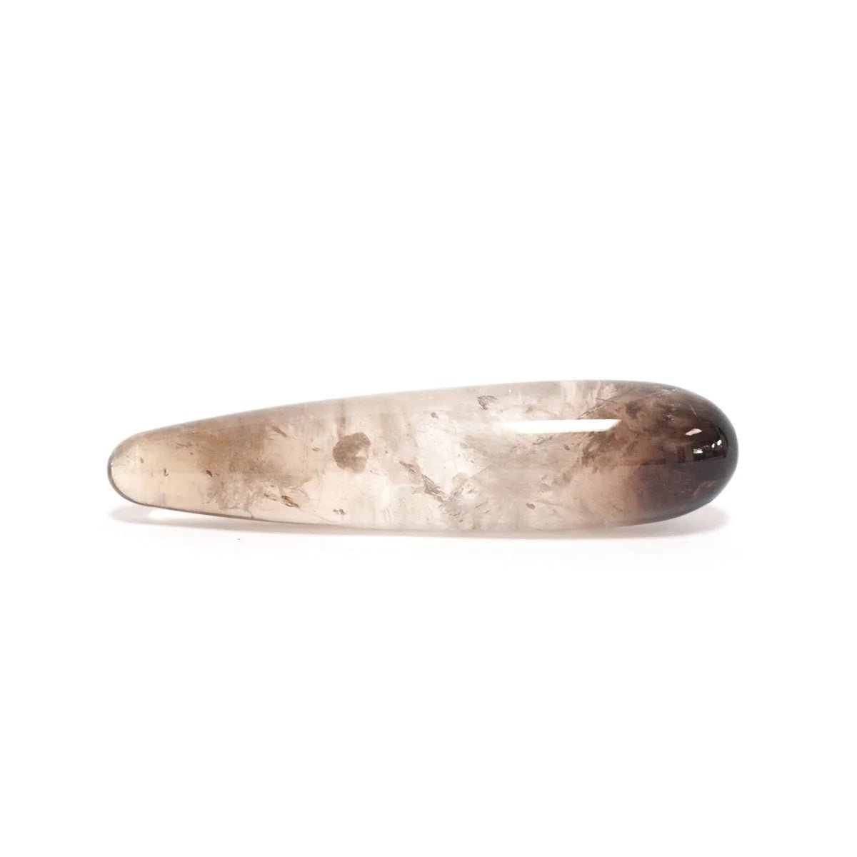 Grounding crystal pleasure toy in smoky quartz by Chakrubs at SugarX.
