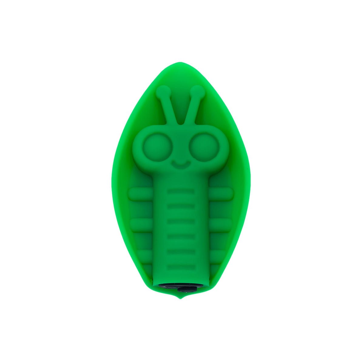 Zeep gender-inclusive vibrator in Emerald on white background, a Cute Little Fuckers toy at SugarX