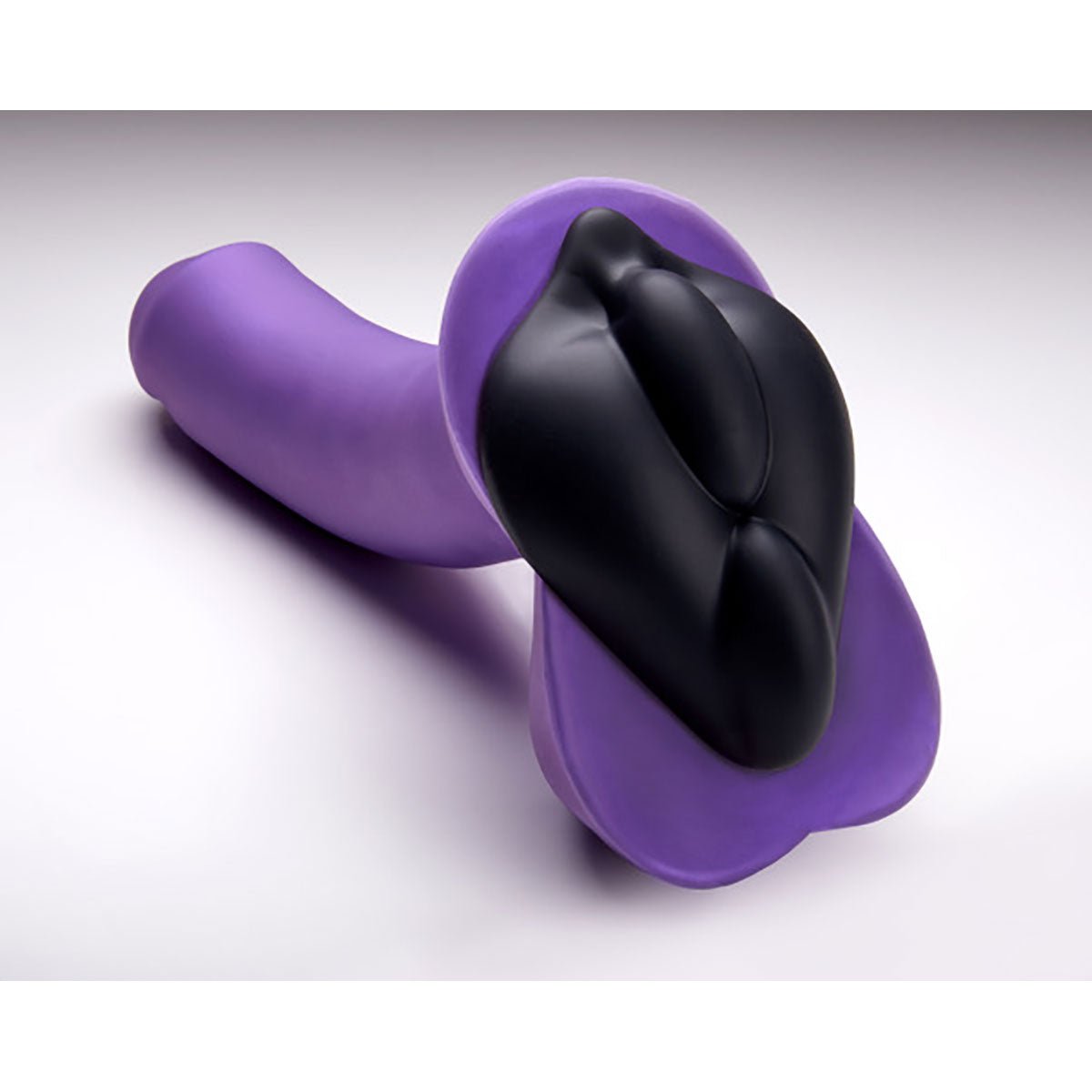 B.Cush Black on white background. Available at SugarX in Sex Toys in the Grinder collection.