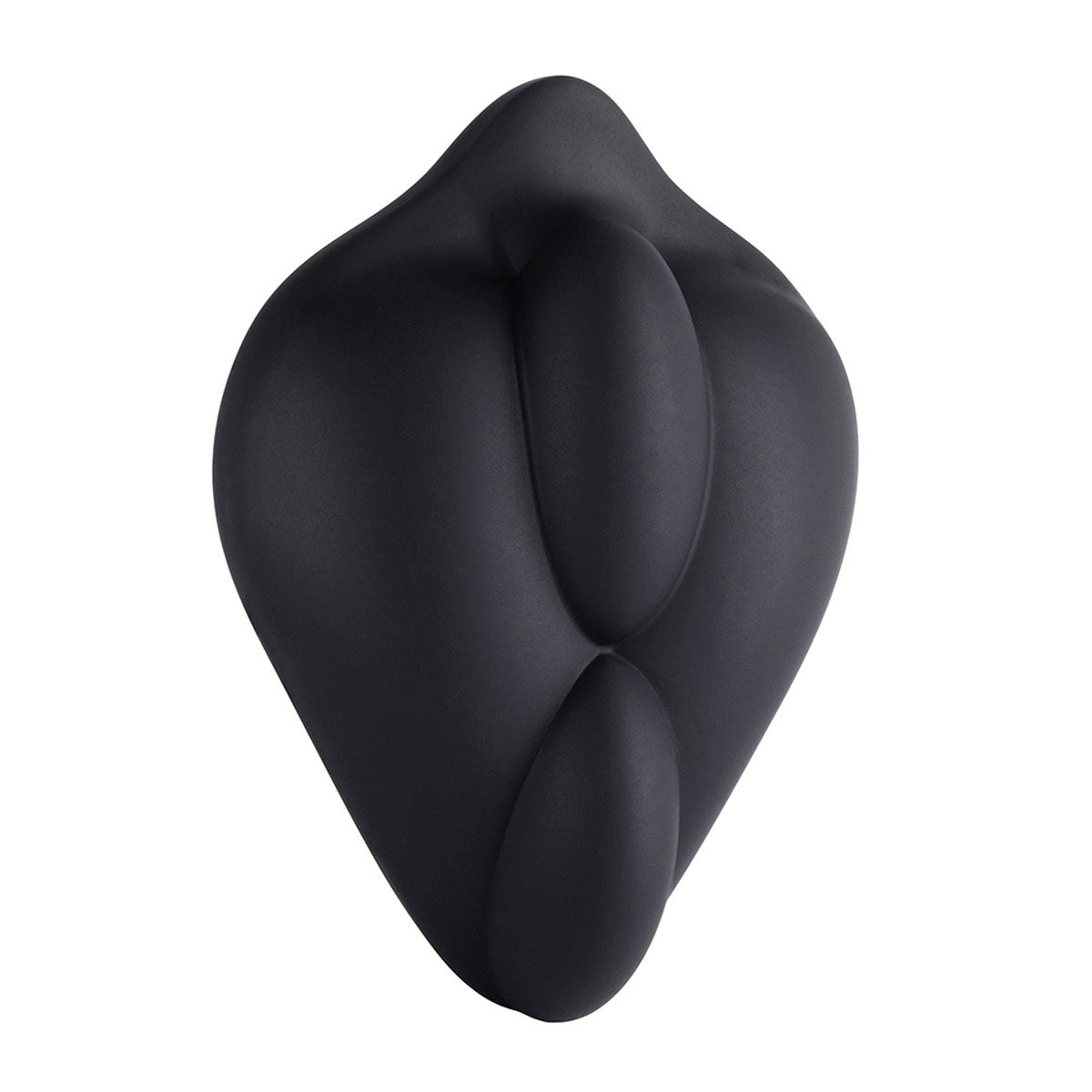 B.Cush Black on white background. Available at SugarX in Sex Toys in the Grinder collection.