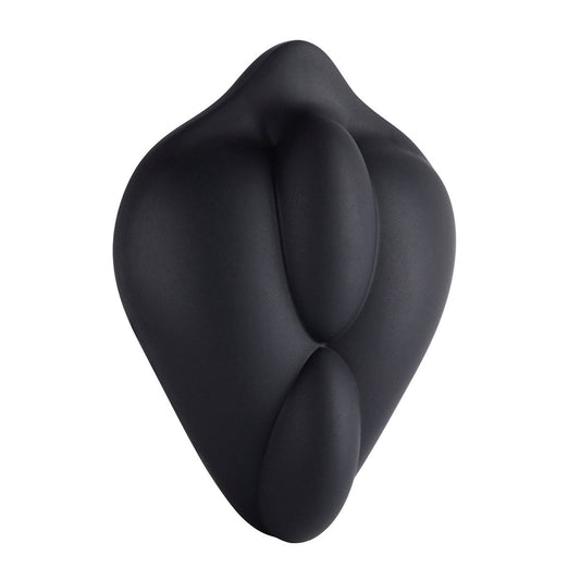 B.Cush Black on white background. Available at SugarX in Sex Toys in the Grinder collection.