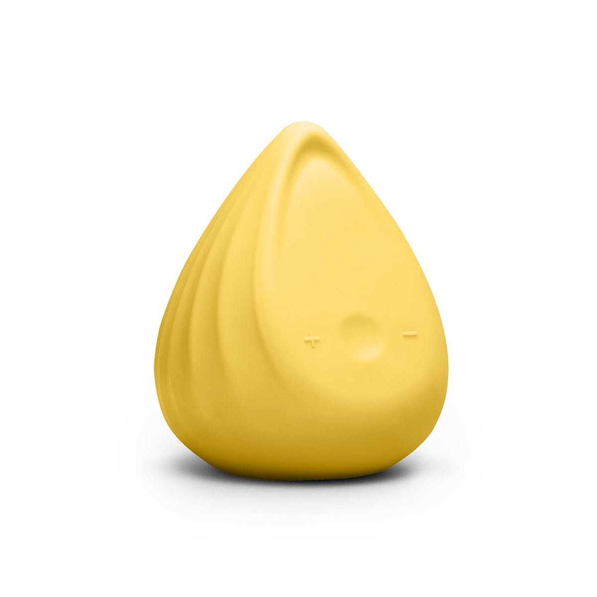 Biird Evii clit vibrator in Yuzu Yellow at SugarX in Sex Toys in Clitoral Vibrators collection, shown on a plain white background. Made from ultra-soft silicone.