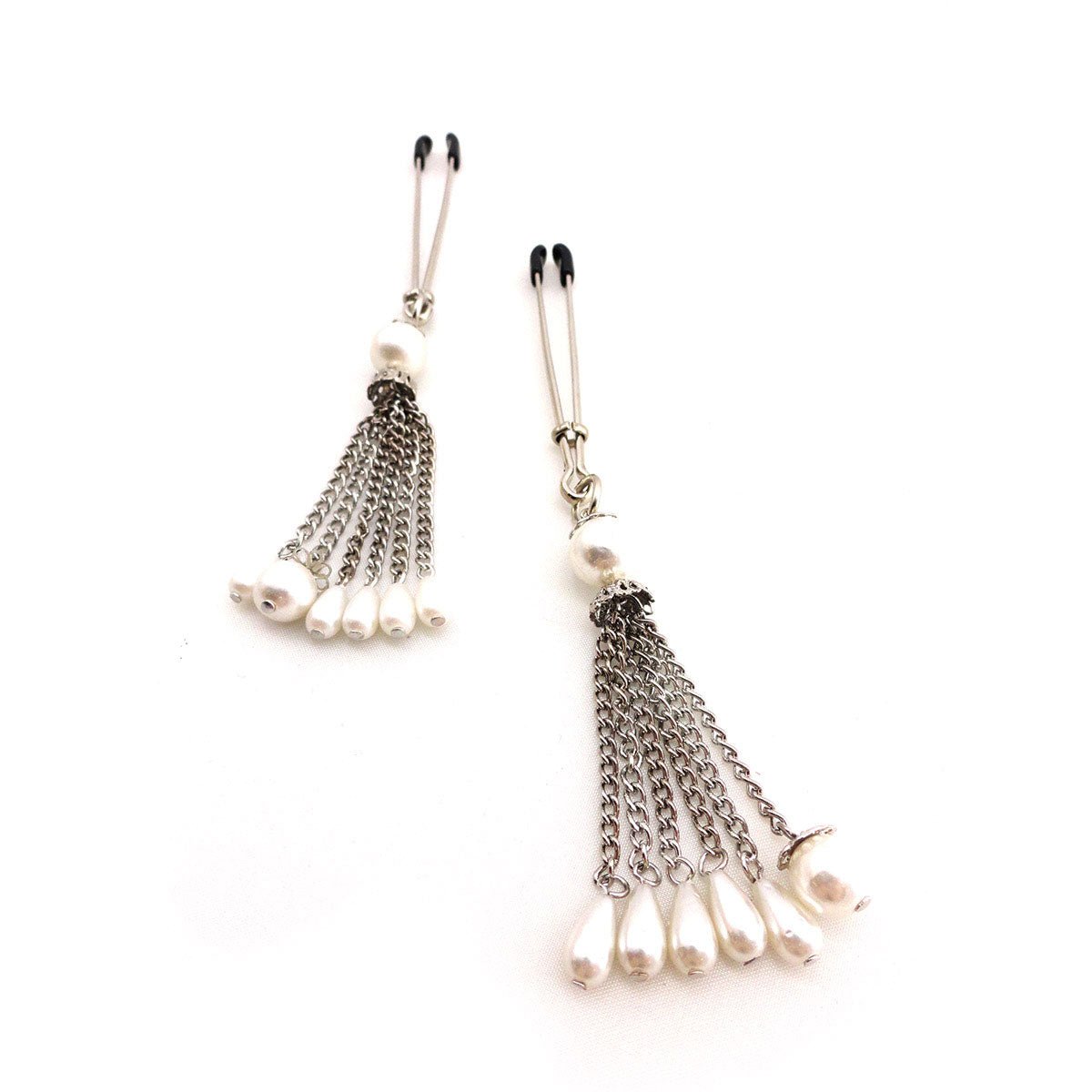 Bijoux de Nip Pearl Tassels Nipple Clamps, Tweezer