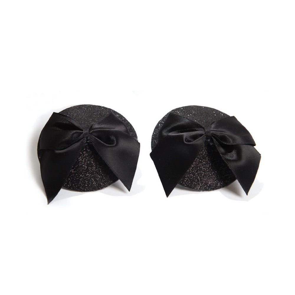 Bijoux Indiscrets-Bijoux Indiscrets Burlesque Pasties Glitter/Bow - SugarX