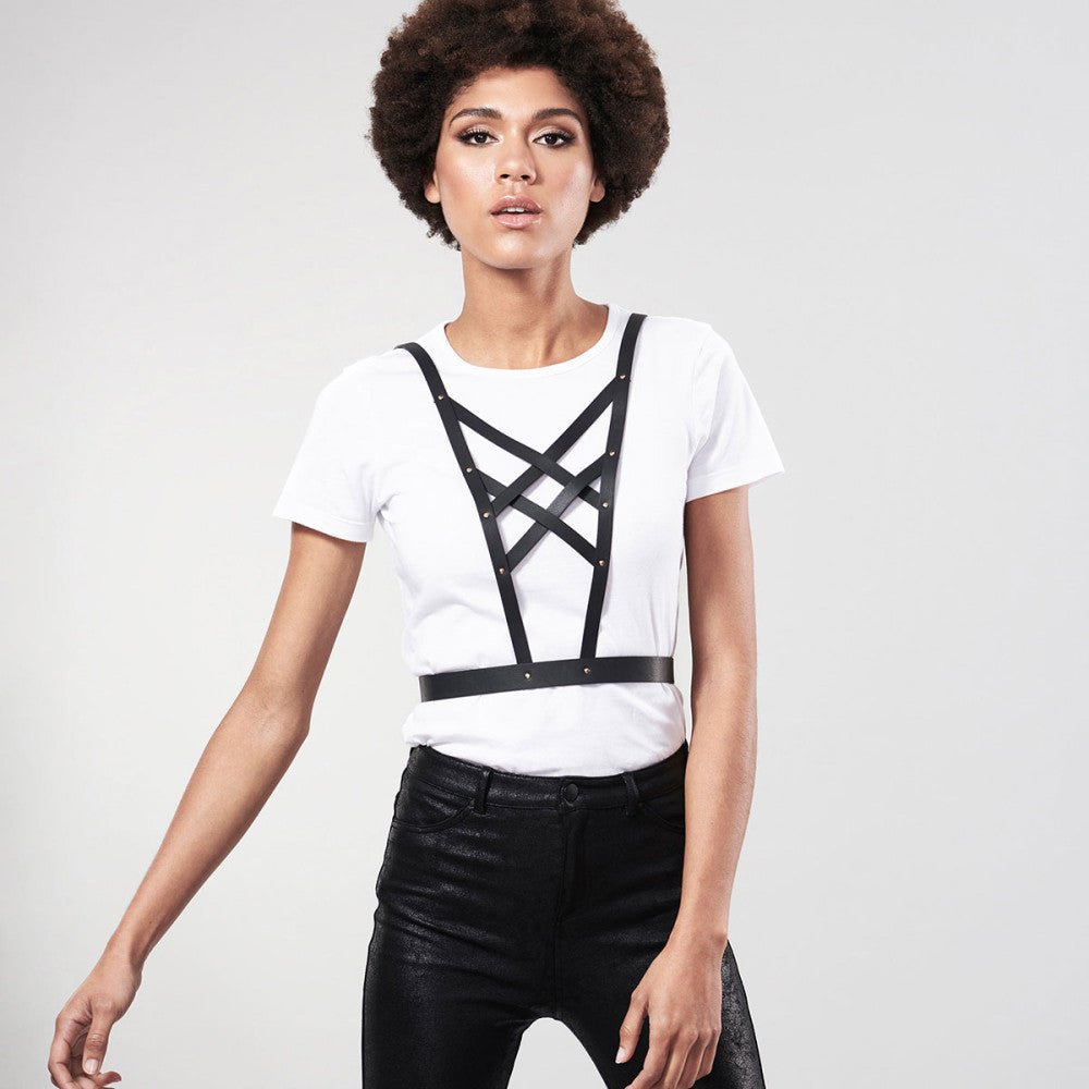 Bijoux Indiscrets-Bijoux Indiscrets Maze Cross Cleavage Harness - SugarX