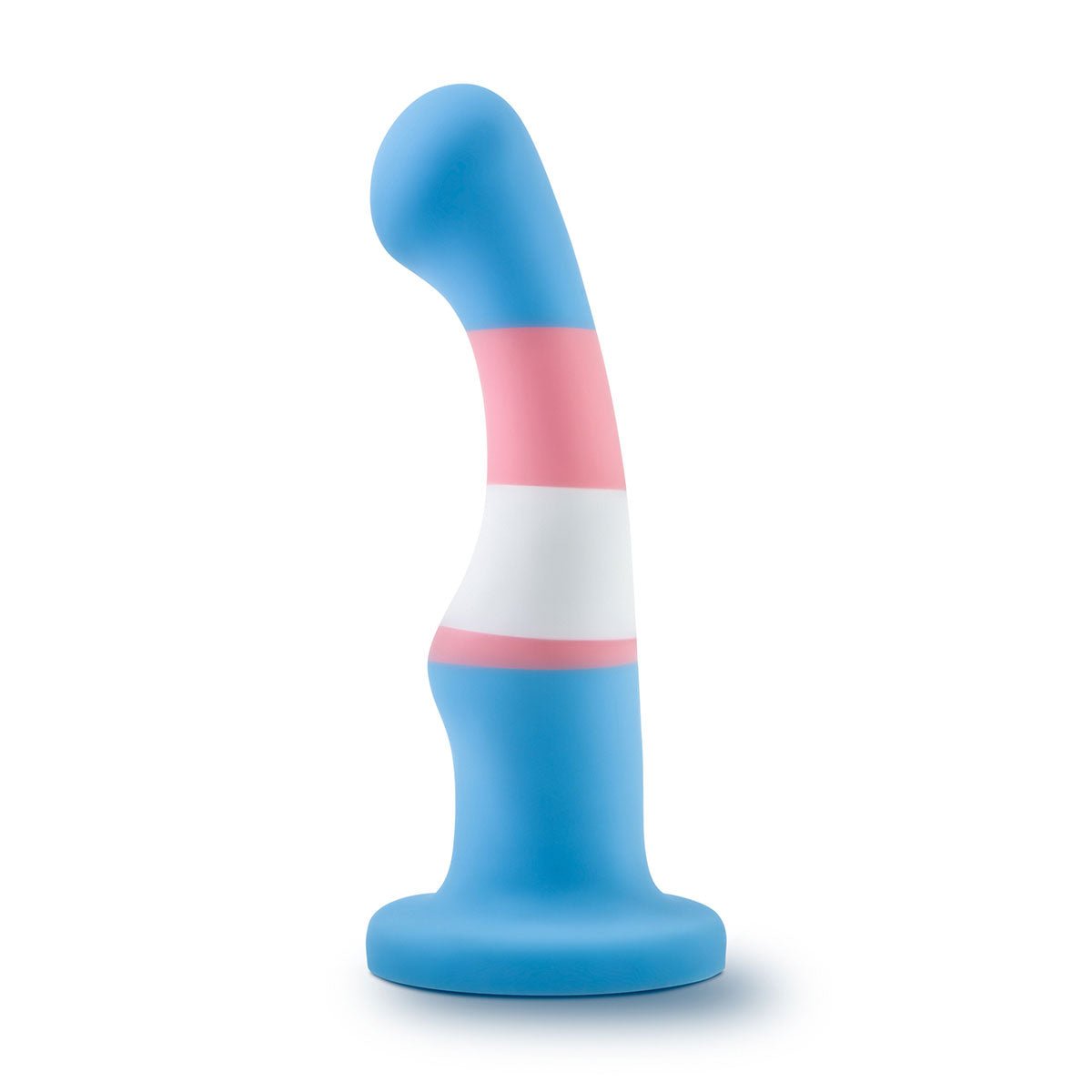 Avant Pride P2 - True Blue Silicone Suction Cup Dildo showcasing its design as a non-realistic non-phallic dildo. Available at SugarX in Sex Toys in the Dildo collection.