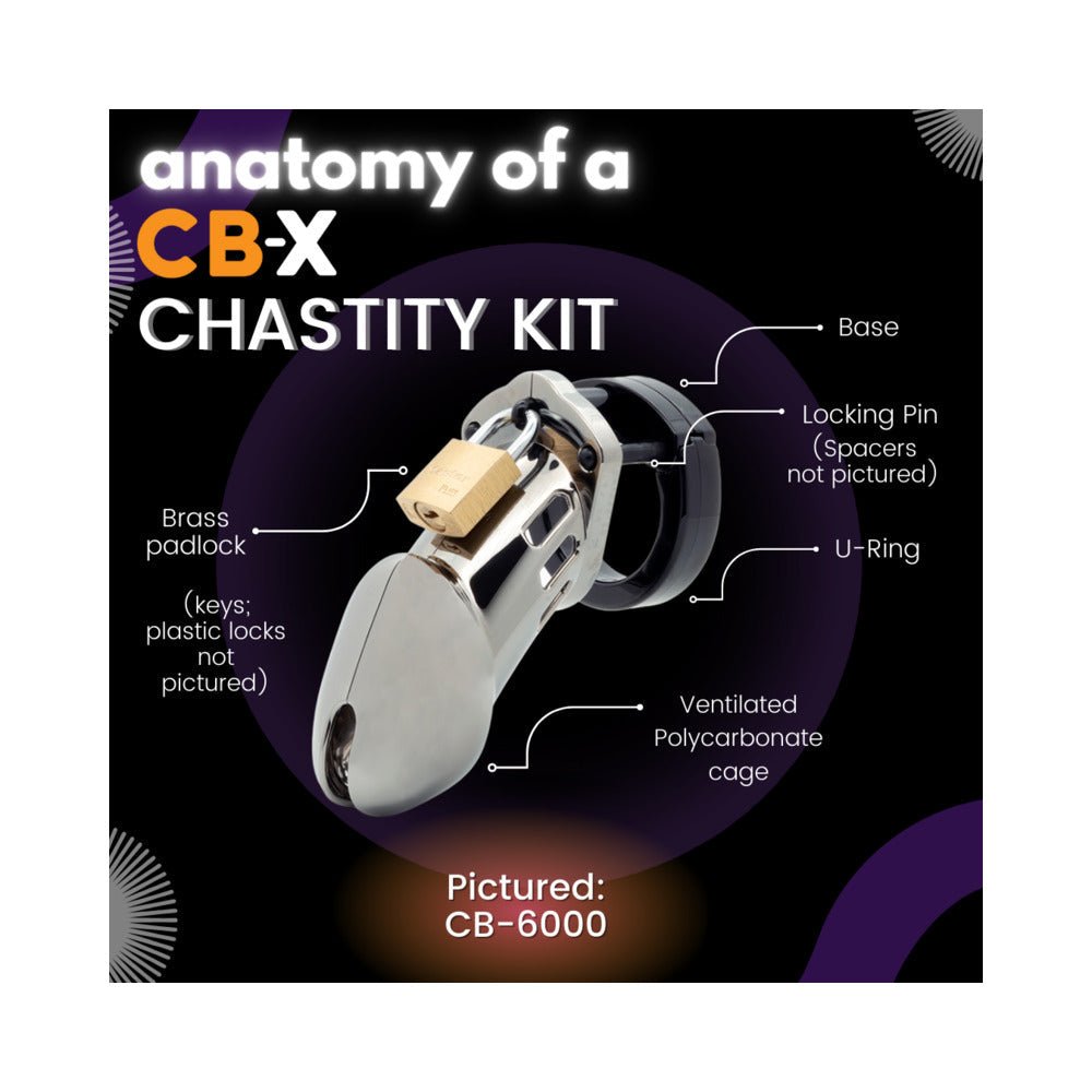 CB-X-CB-6000S 2 1/2" Cock Cage & Lock Set - SugarX