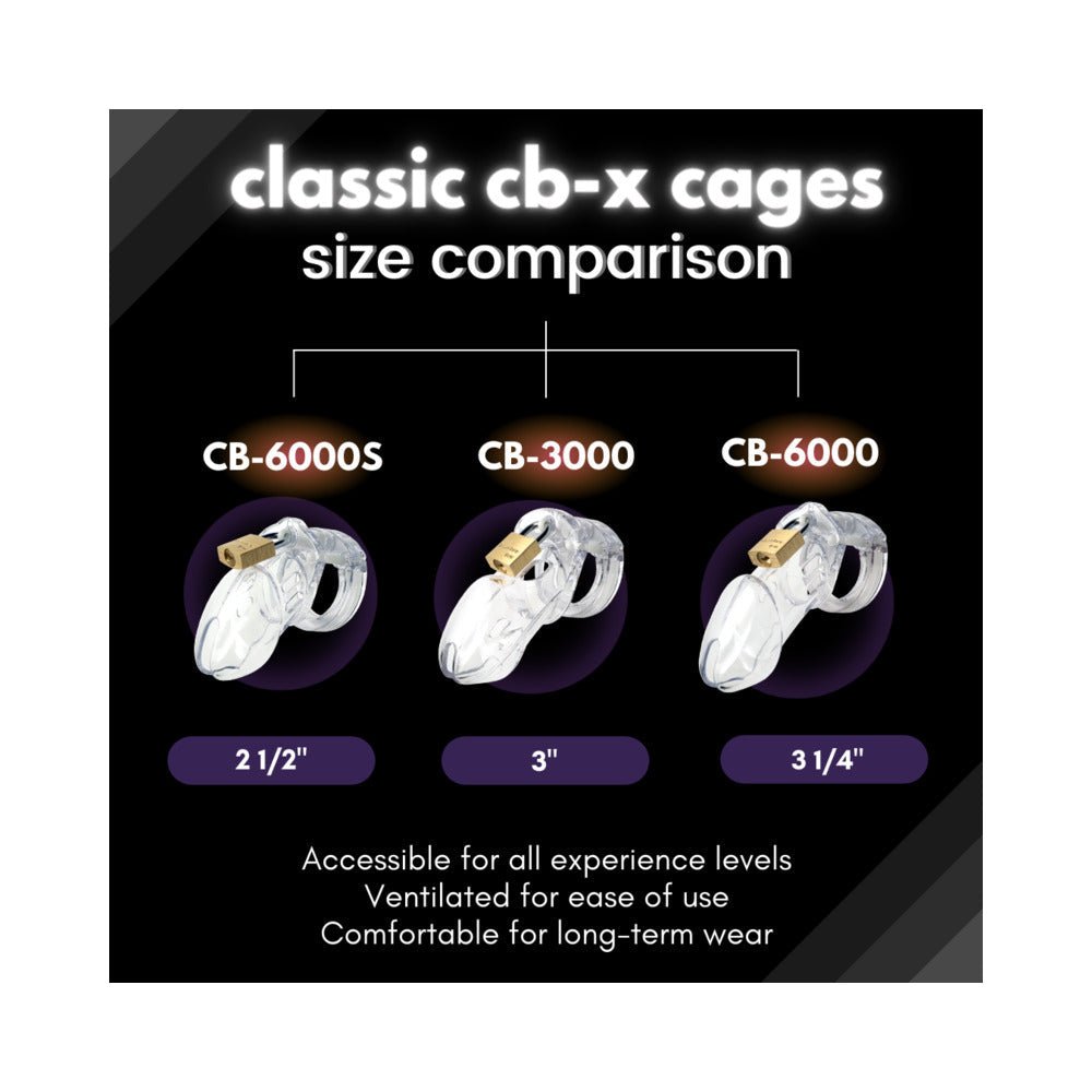 CB-X-CB-6000S 2 1/2" Cock Cage & Lock Set - SugarX
