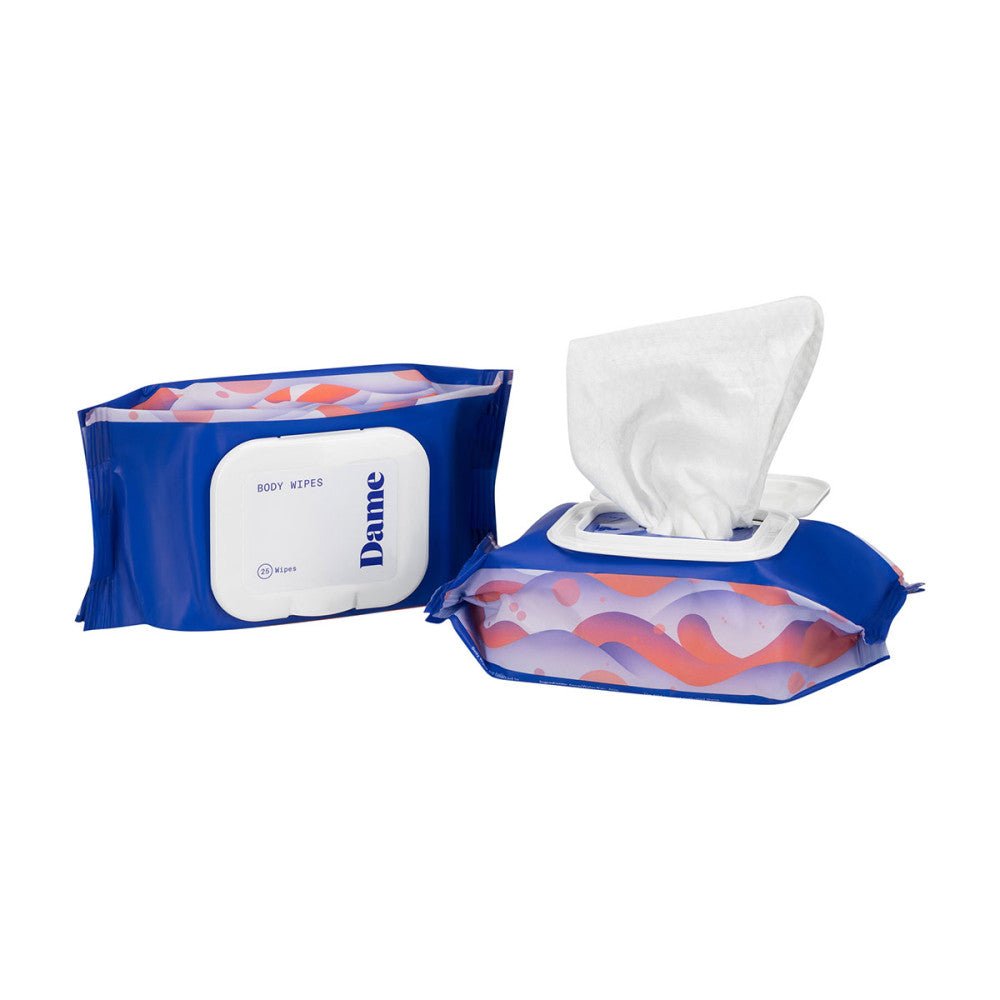 Body Wipes by Dame 25 Count Pouch Cleansing Wipes