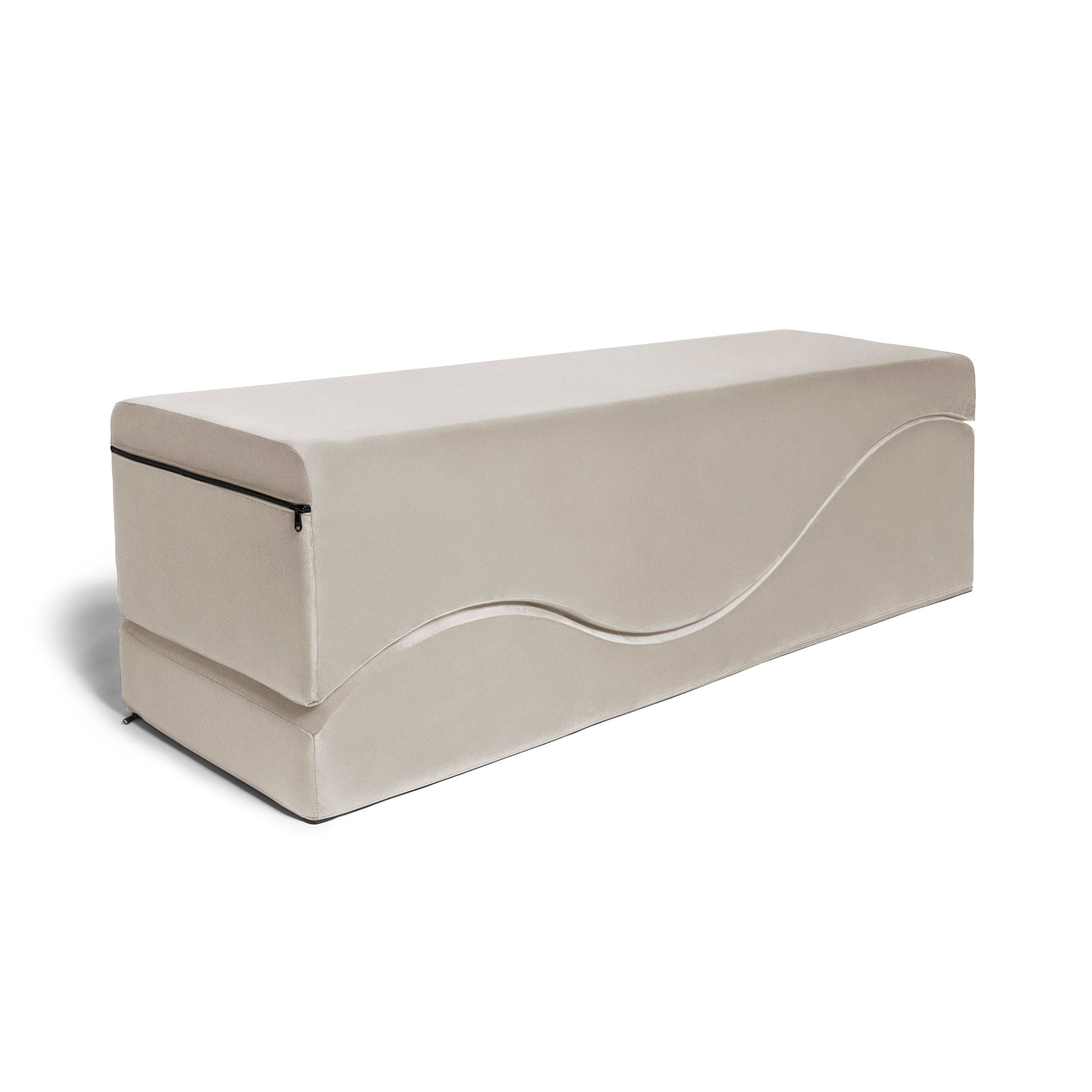 Liberator Equus Wave sex bench in buckwheat, shown in its complete form for comfortable and flexible sexual positioning - sex furniture by SugarX.