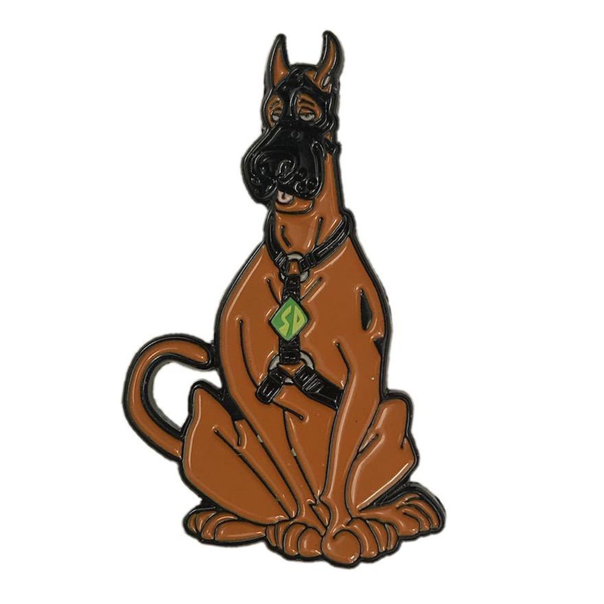 Geeky & Kinky Scooby Pin displayed showcasing its design. Available at SugarX in Jewelry in the Pins collection.