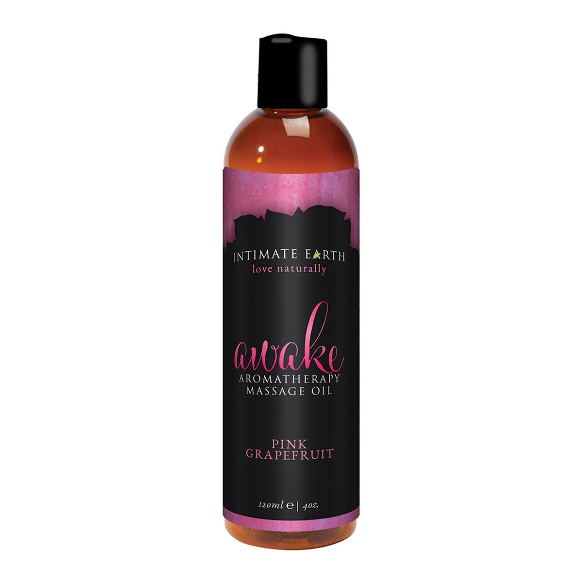 Intimate Earth Aromatherapy Massage Oil - Awake 4oz Stimulating Lubes & Oils