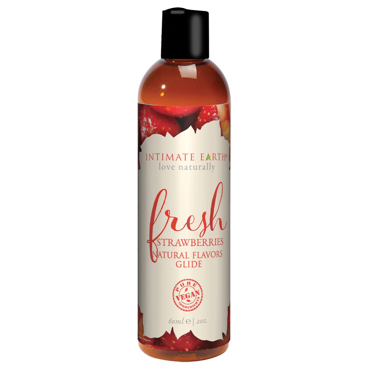 Intimate Earth Flavored Glide - Fresh Strawberries 2oz Water Based Lube