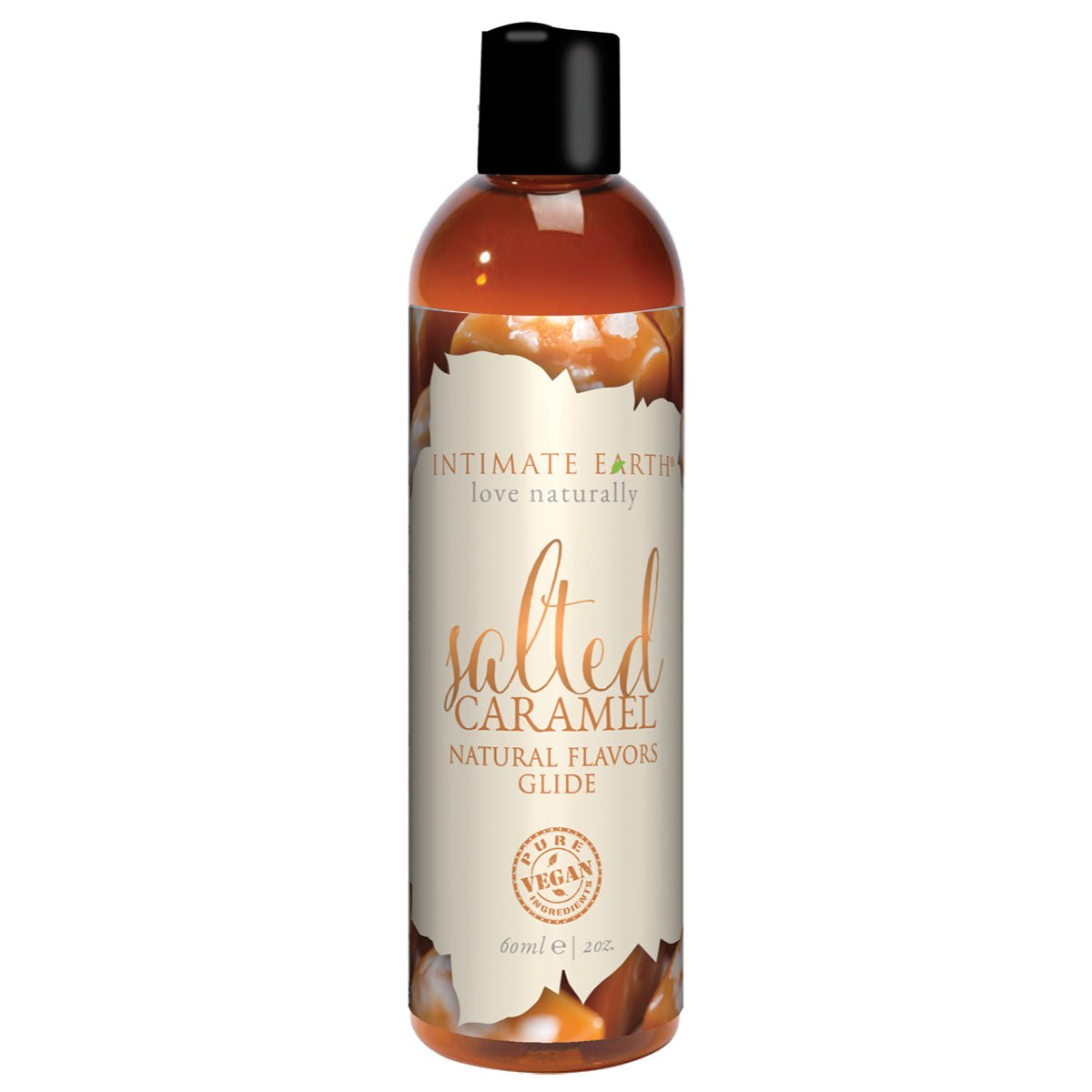 Intimate Earth Flavored Glide - Salted Caramel 2oz Water Based Lube