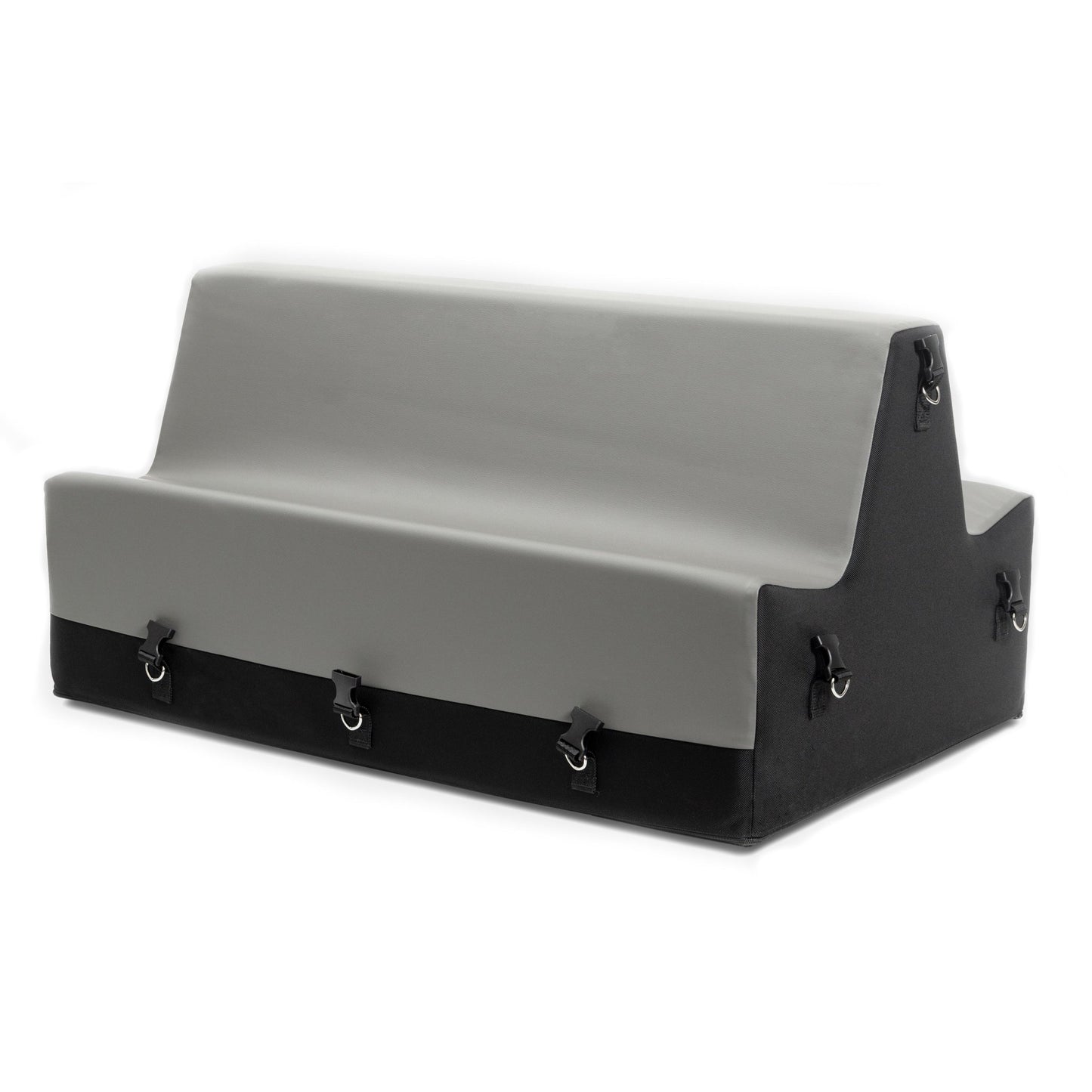 Liberator Steed Spanking Bench in charcoal without cuffs, highlighting its sleek design and versatility as a spanking bench for erotic restraint at SugarX.