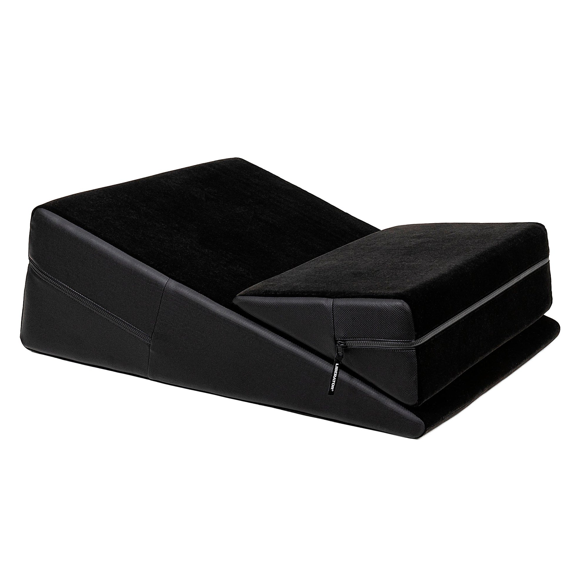 Liberator Wedge Ramp Combo Two-Tone Ultraleather/Microfiber Panther Black Liberator Shapes