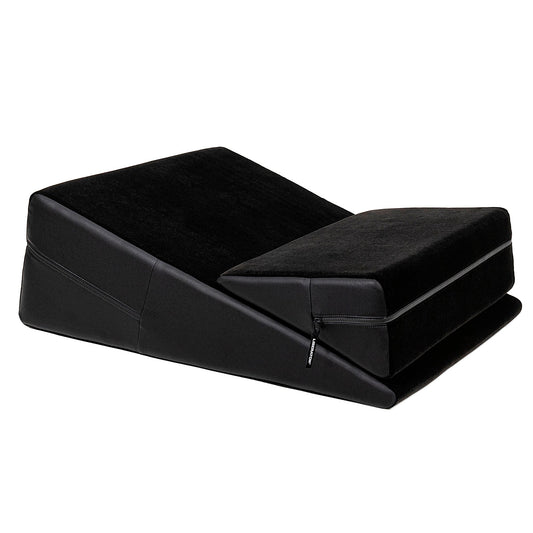 Liberator Wedge Ramp Combo Two-Tone Ultraleather/Microfiber Panther Black Liberator Shapes