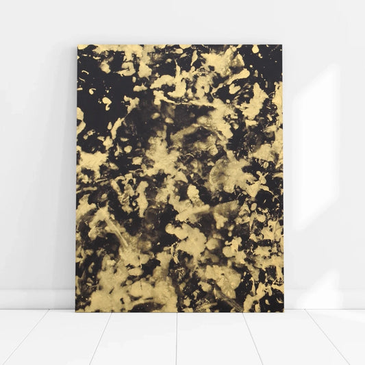 Love is Art Canvas and Paint Kit for Couples Gold Canvas Kit