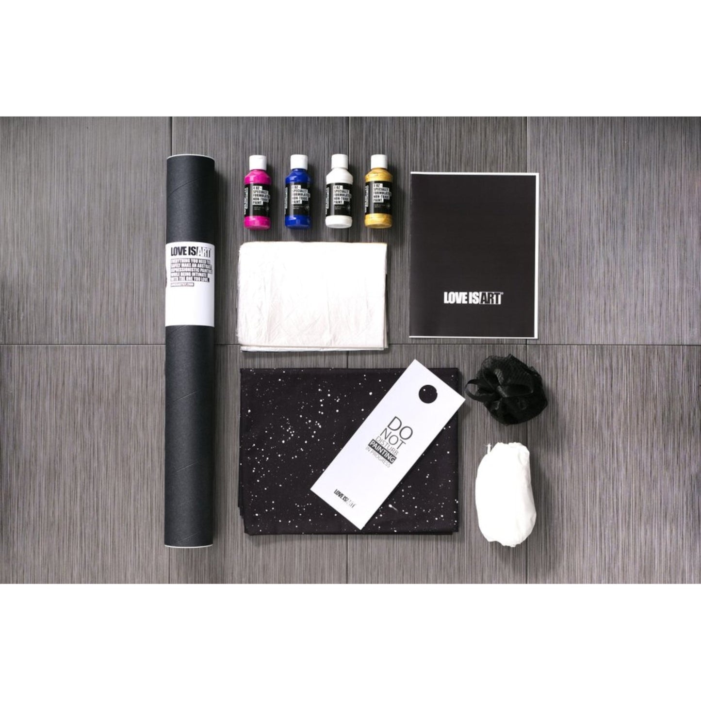 Love is Art Canvas and Paint Kit for Couples Canvas Kit