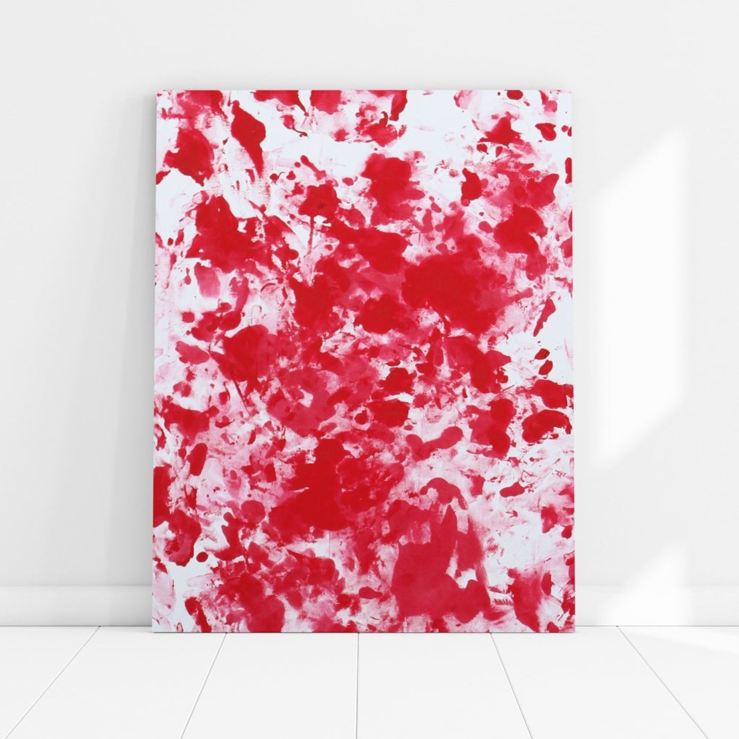 Love is Art Canvas and Paint Kit for Couples Red Canvas Kit