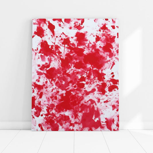 Love is Art Canvas and Paint Kit for Couples Red Canvas Kit